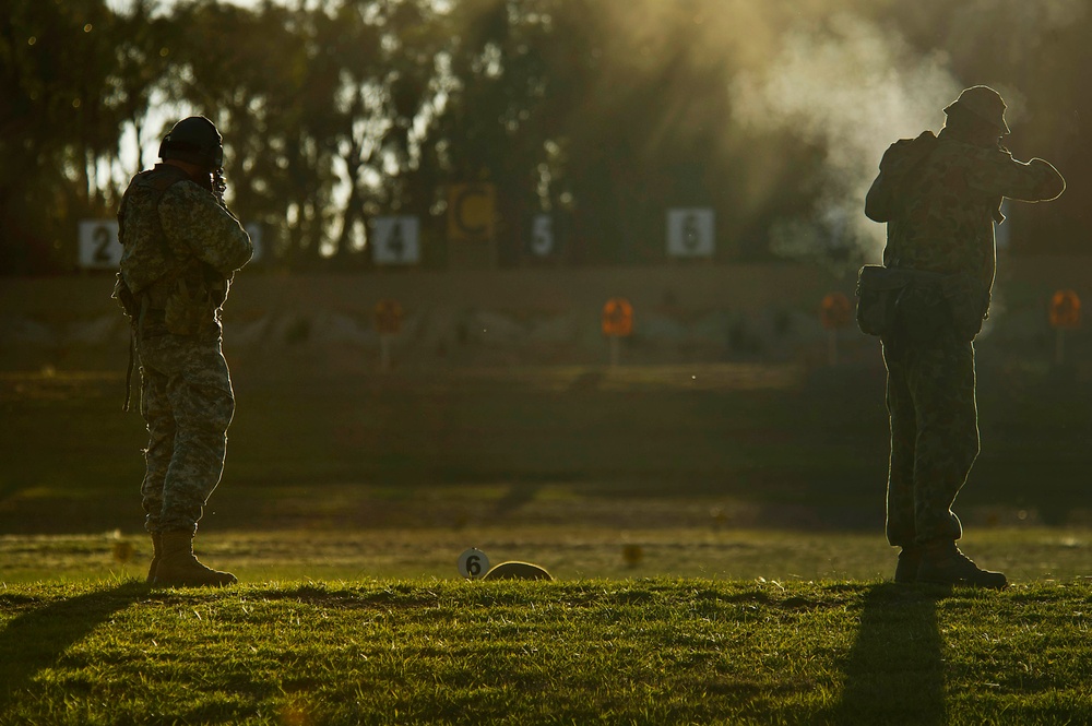 US soldiers compete in 2012 Australian Army Skill at Arms Meeting
