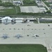 A military display from a bird's eye view