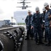 Touring the flight deck of USS Ronald Reagan