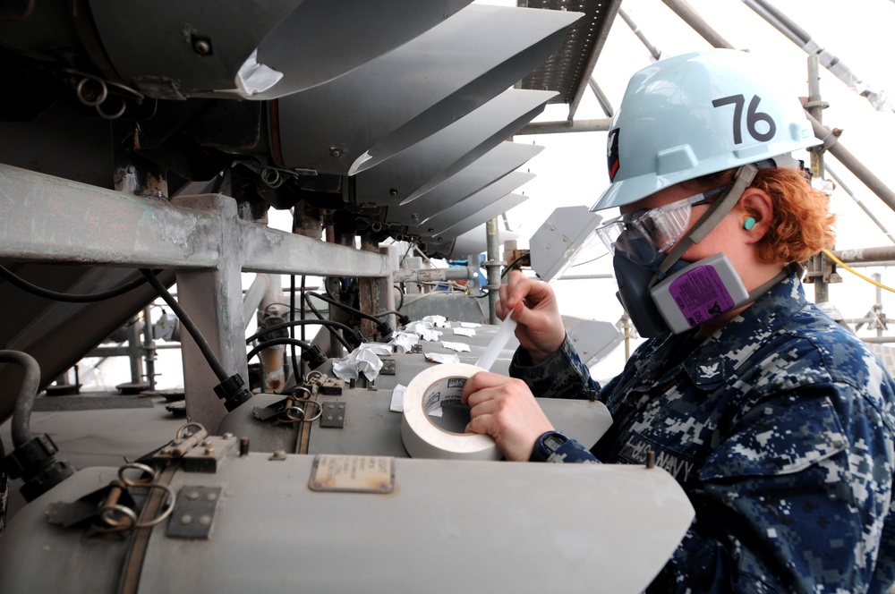 USS Ronald Reagan action