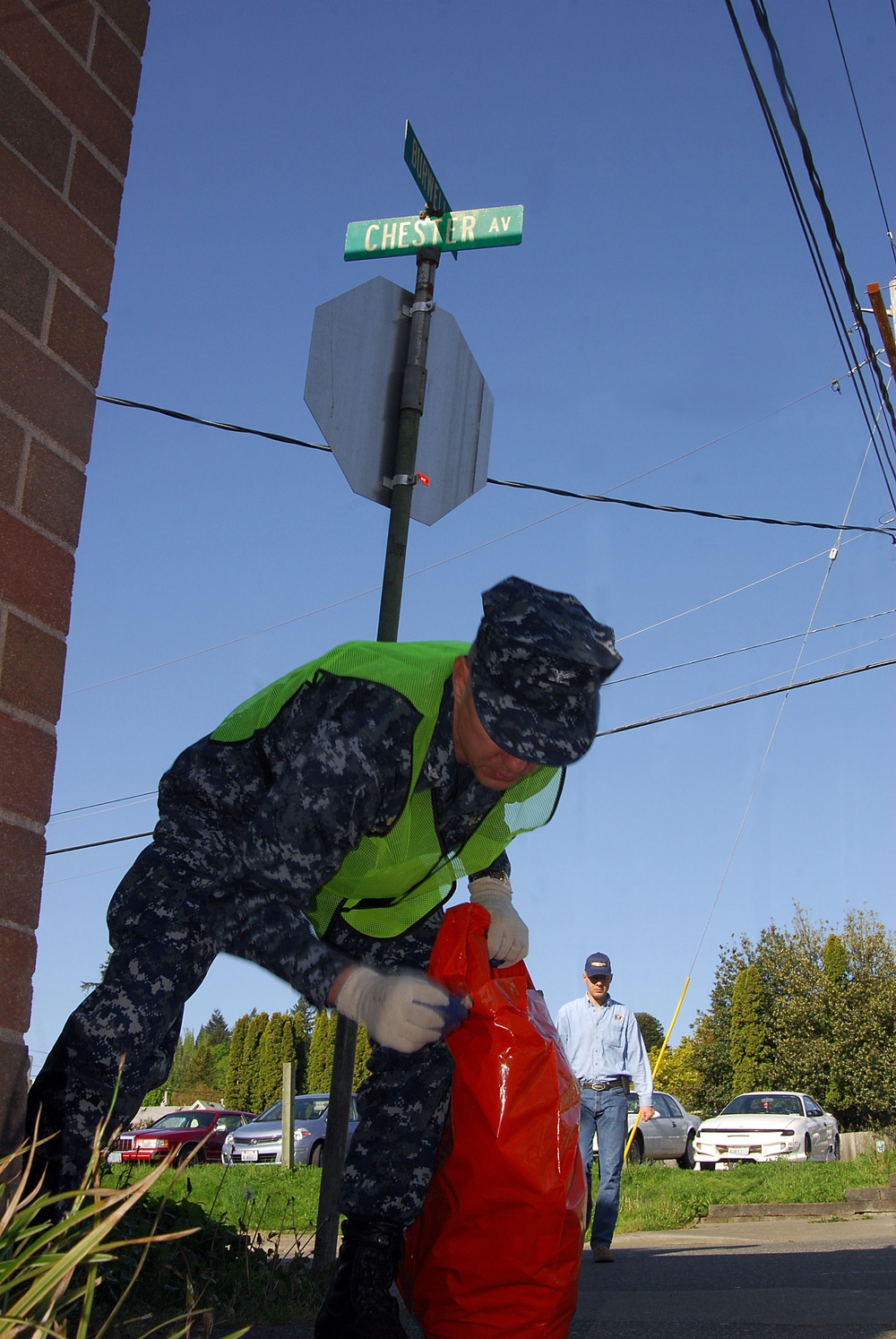 USS Ronald Reagan community service project