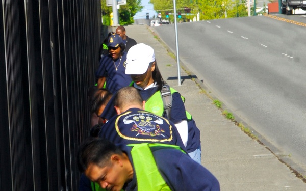 USS Ronald Reagan community service project