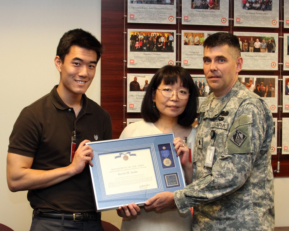 Inaugural award presented to district employee