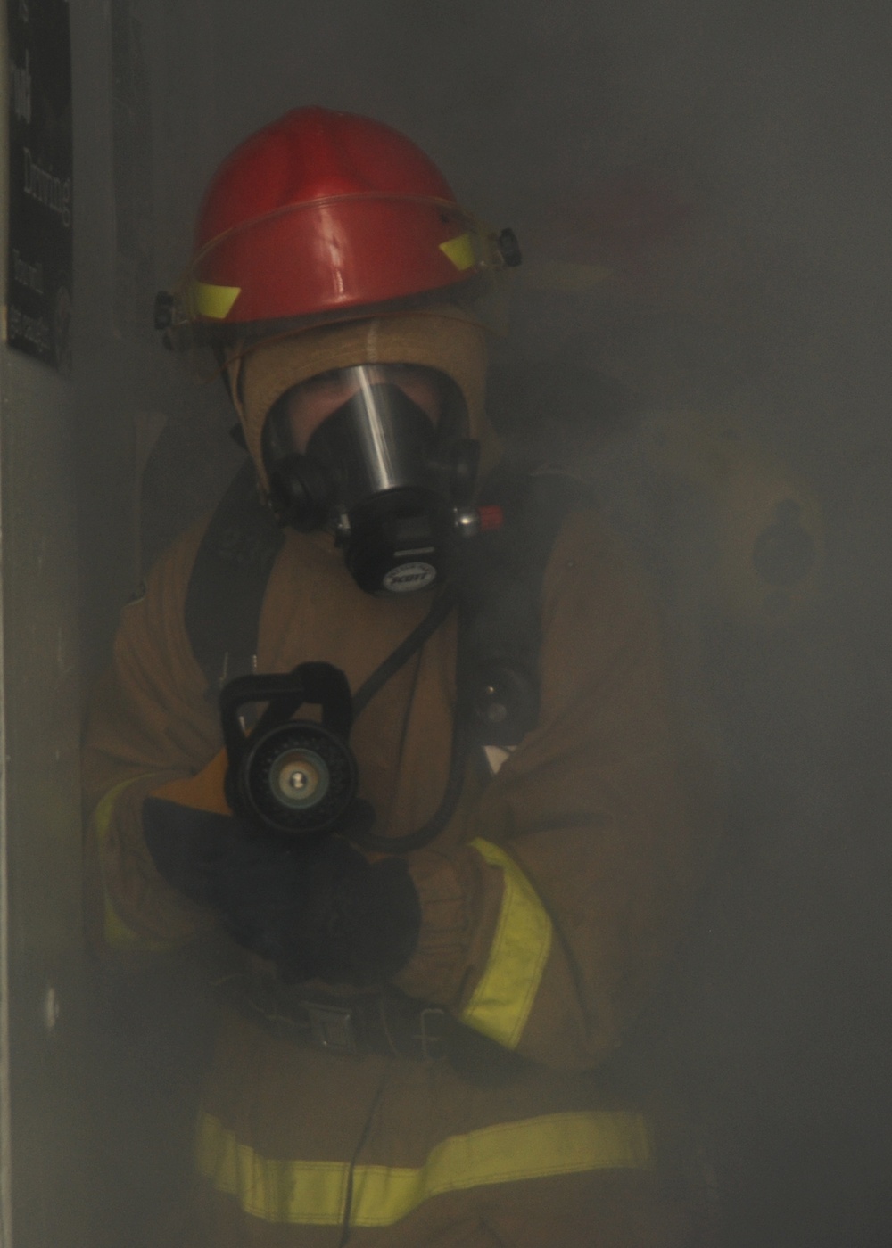 Fighting a simulated fire