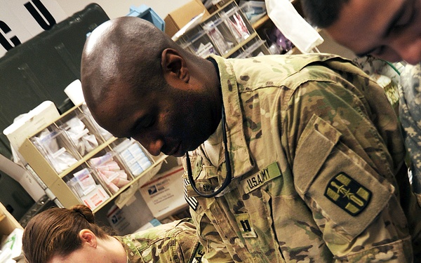 FST members practice suture techniques