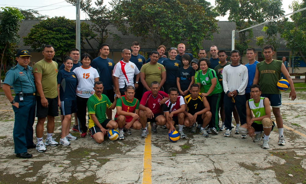 Friendly sports day in Jakarta