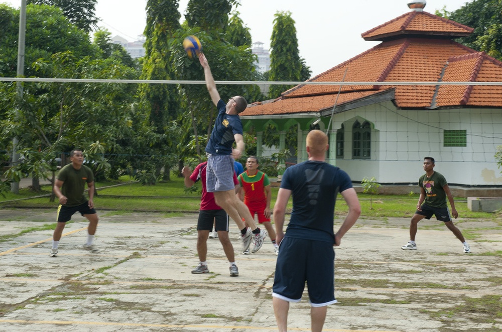 Friendly sports day in Jakarta