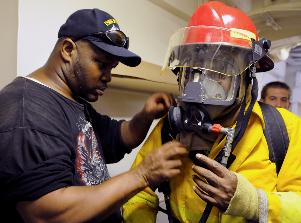 USNS Patuxent fire drill