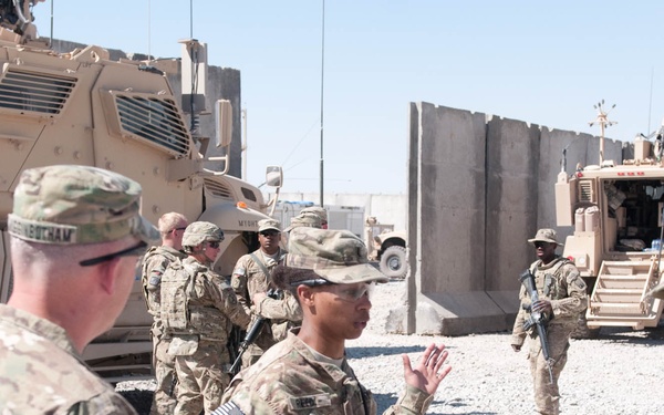Sustainers visit Kandahar Transient Yard