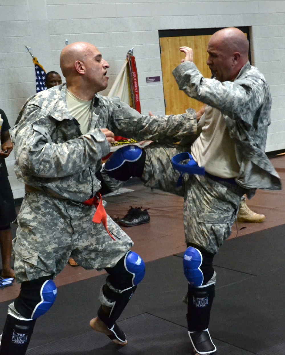 Hard kick in the side
