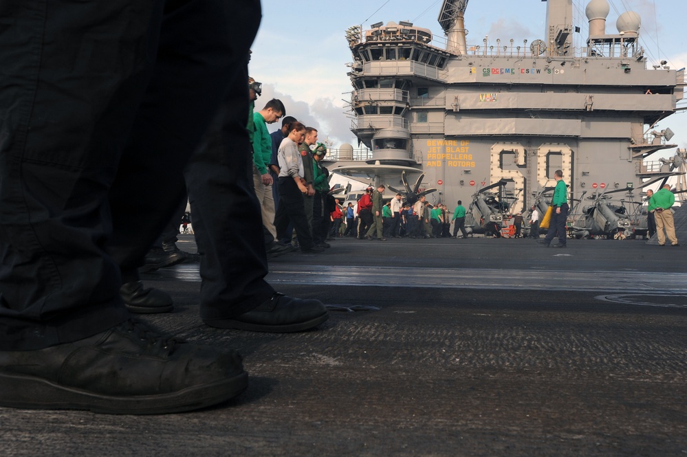 USS Dwight D. Eisenhower flight deck