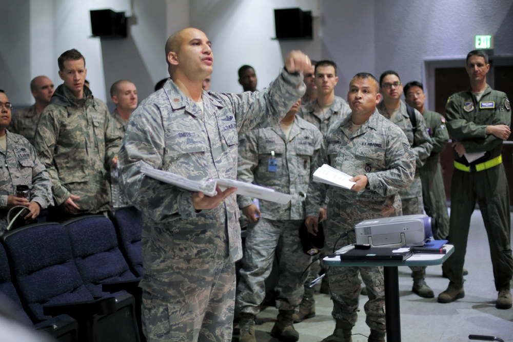Team Yokota conducts emergency management exercise during consolidated unit inspection