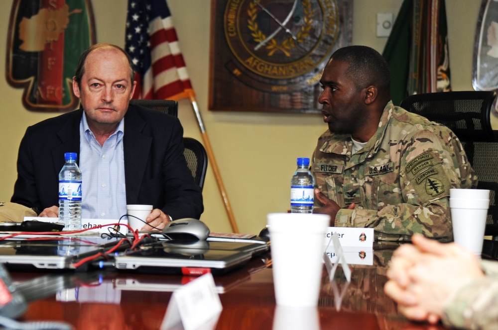 Assistant secretary of defense for special operations and low intensity conflict visits CJSOTF-Afghanistan