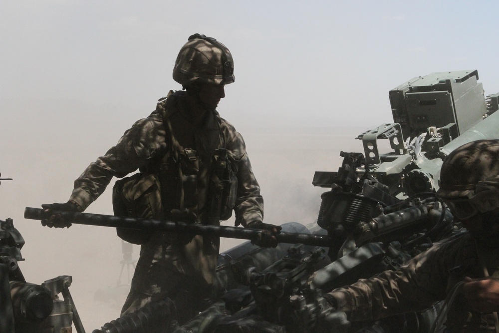 Marines fire away Desert Fire Exercise 2012