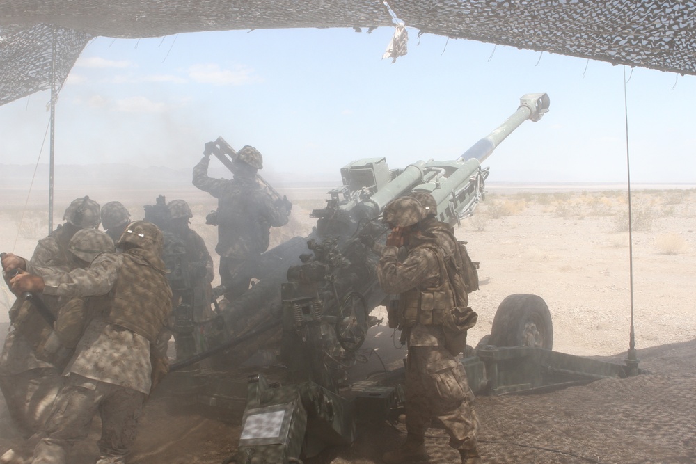 Marines fire away Desert Fire Exercise 2012
