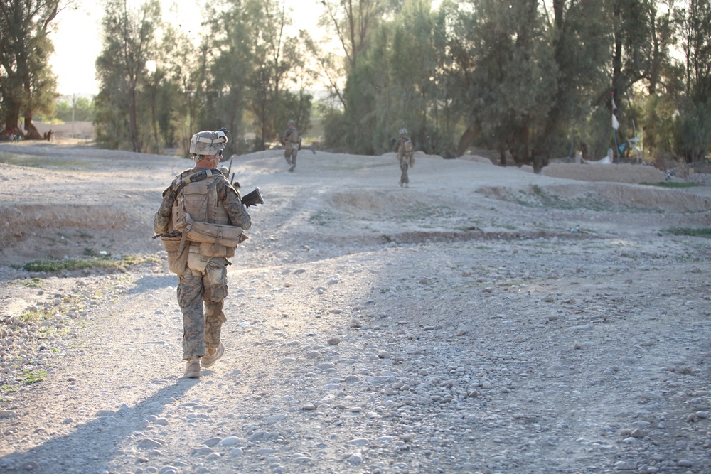 1/8 Marines patrol through Kajaki district