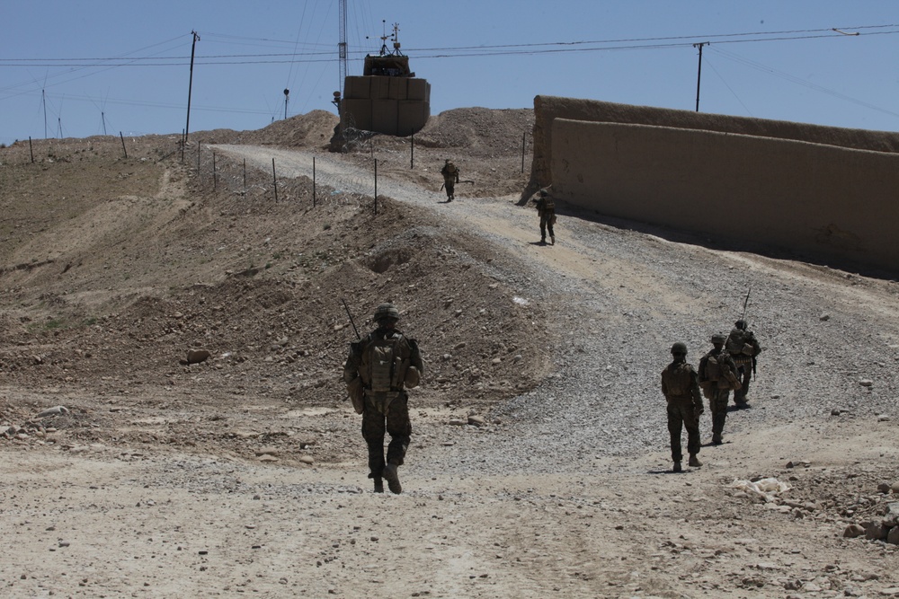 1/8 Marines patrol through Kajaki district