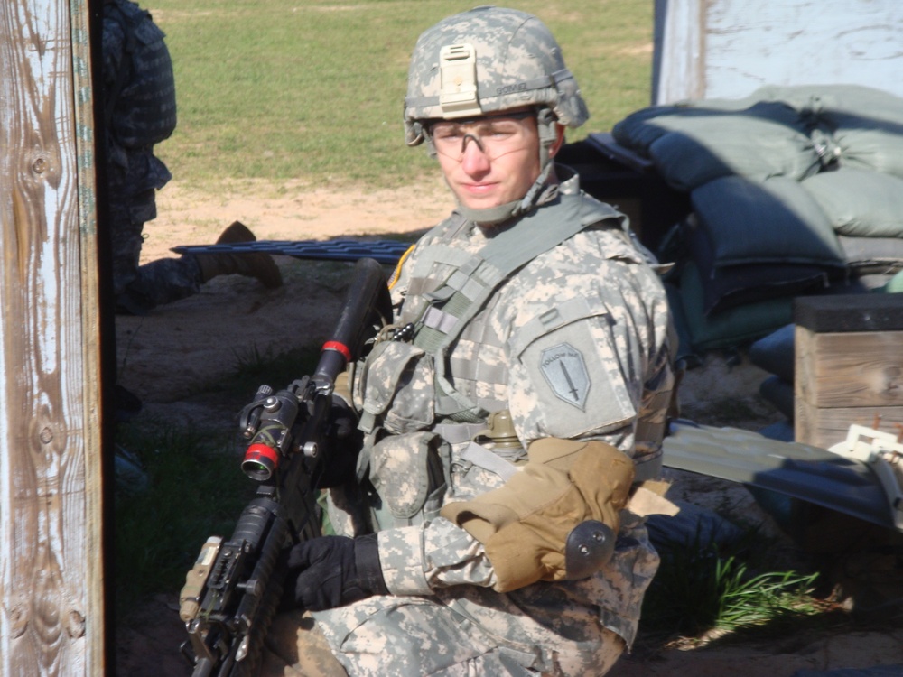 2nd Lt. Don Gomez at Infantry Basic Officer Leadership Course (IBOLC)