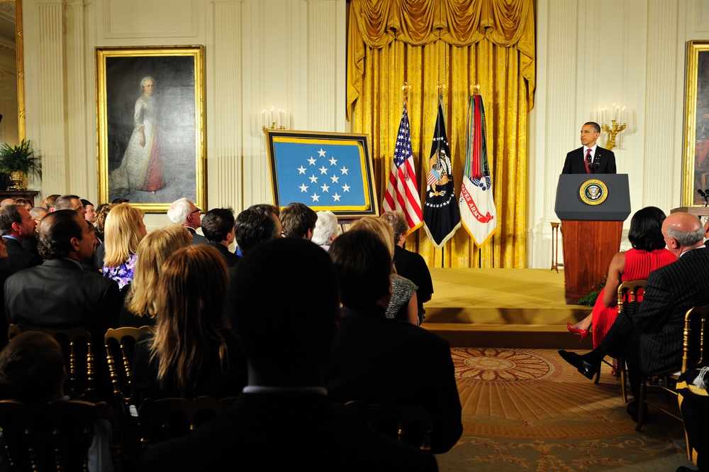 White House Medal of Honor ceremony for Specialist 4 Leslie H. Sabo Jr.