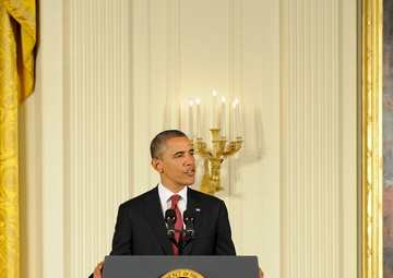 White House Medal of Honor Ceremony for Specialist Four Leslie H. Sabo, Jr.