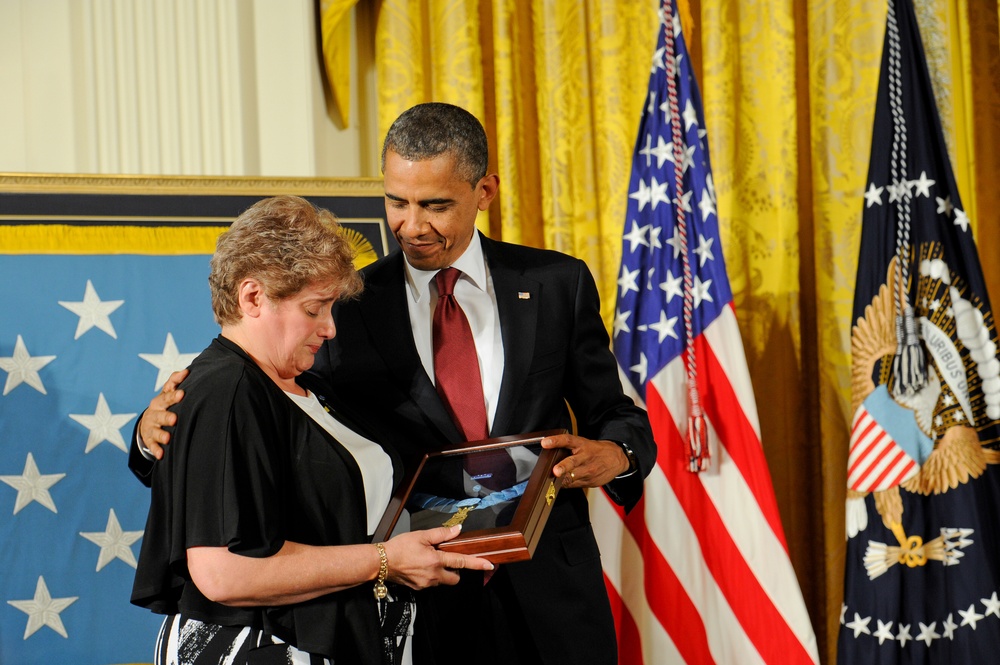 White House Medal of Honor ceremony for Specialist 4 Leslie H. Sabo Jr.