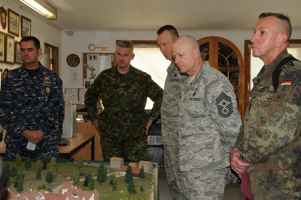 NATO senior enlisted leaders tour at the Joint Multinational Readiness Center