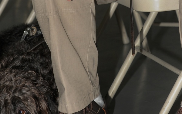 Wounded Warrior receives a 'Helping Paw'