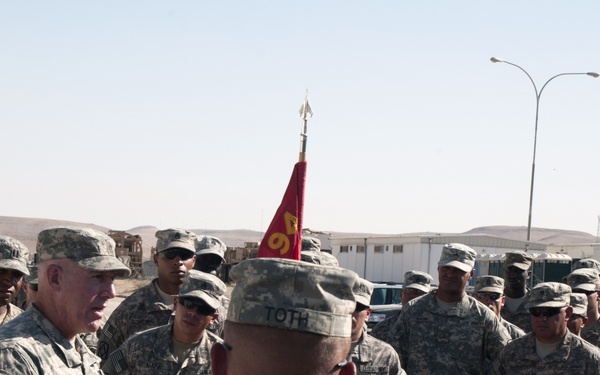 Army leadership visits troops