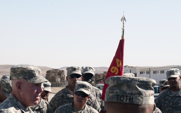 Army leadership visits troops