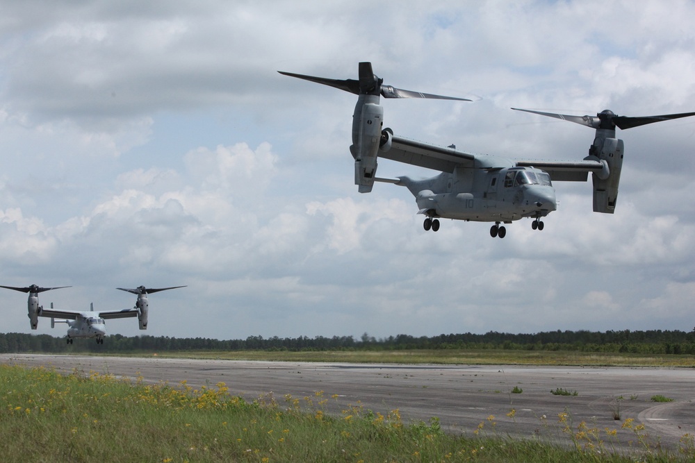 Marines send supply operations airborne