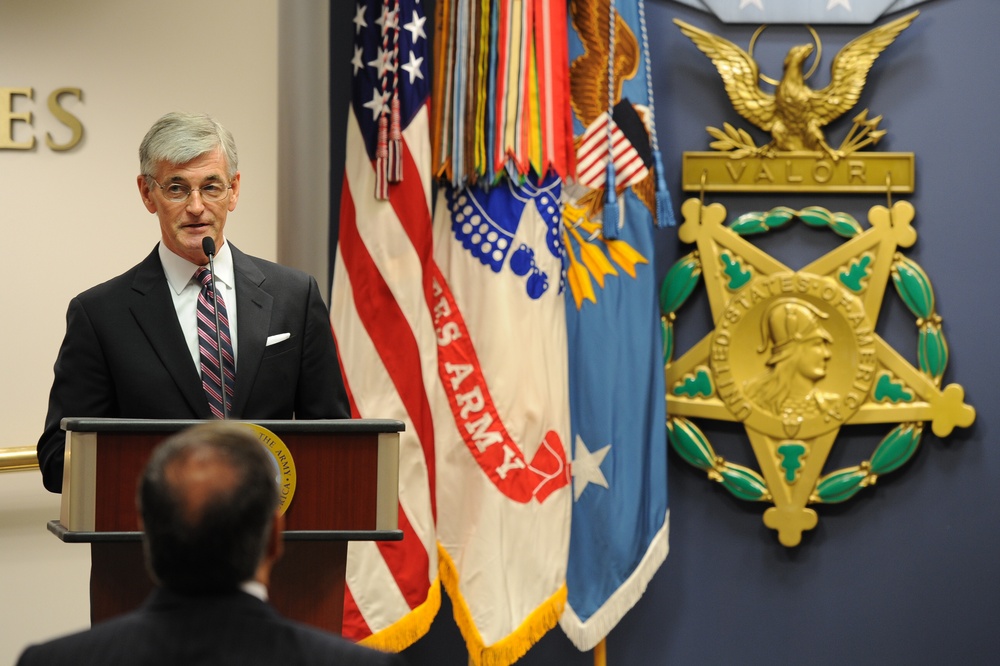 Pentagon Medal of Honor Induction Ceremony for Specialist Four Leslie H. Sabo, Jr. Hall of Heroes