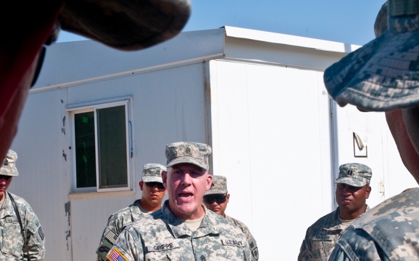 Army leadership visits troops in Jordan