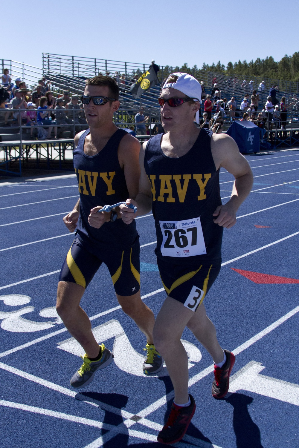 Team Navy/Coast Guard excels at track events at Warrior Games