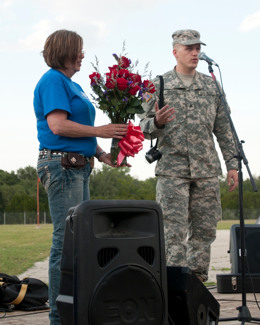 Texas hospitality for the troops of the 316th ESC
