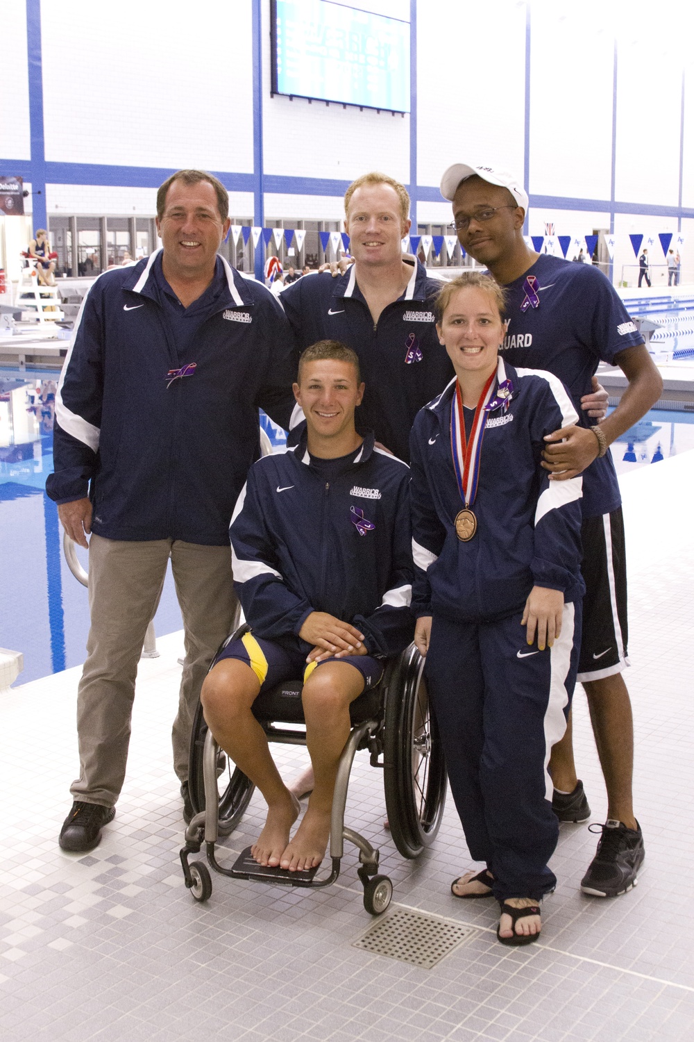 Team Navy/Coast Guard swims for teammate at 2012 Warrior Games