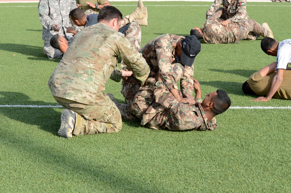 US, Jordanian troops practice combatives