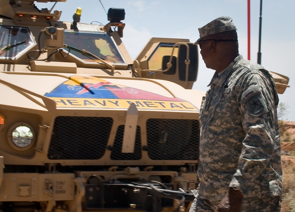 Vice Chief of Staff of the Army speaks with soldiers