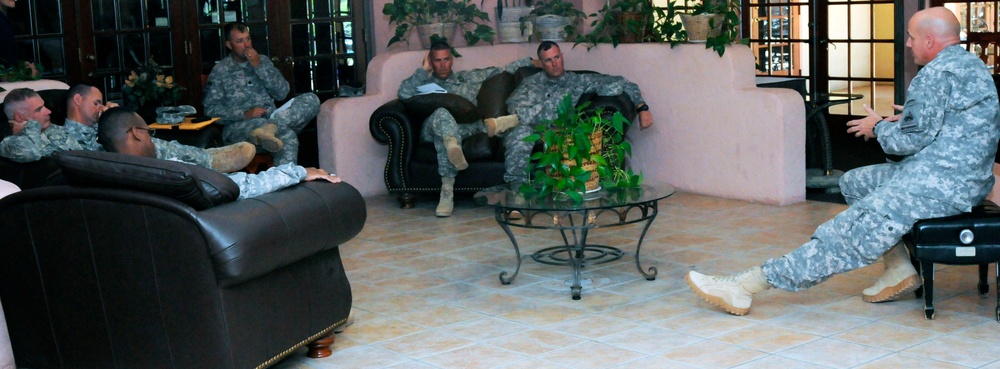 Vice Chief of Staff of the Army speaks with soldiers