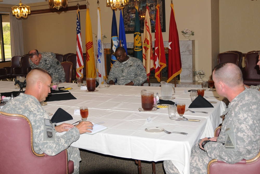 Vice Chief of Staff of the Army speaks with soldiers