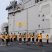 Excercising aboard USS Kearsarge