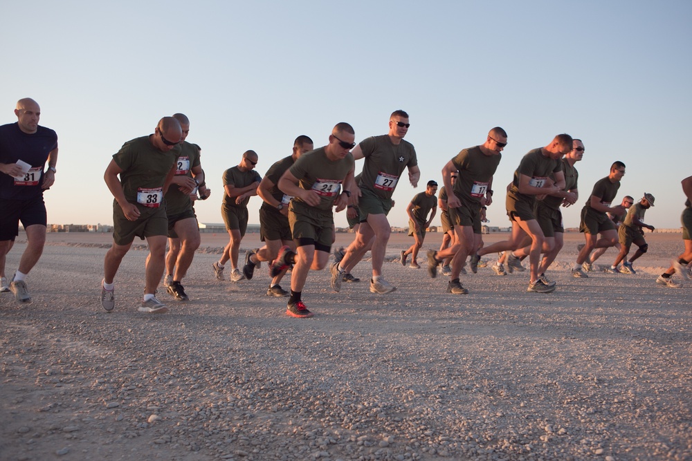 Deployed servicemembers run half marathon in Afghanistan