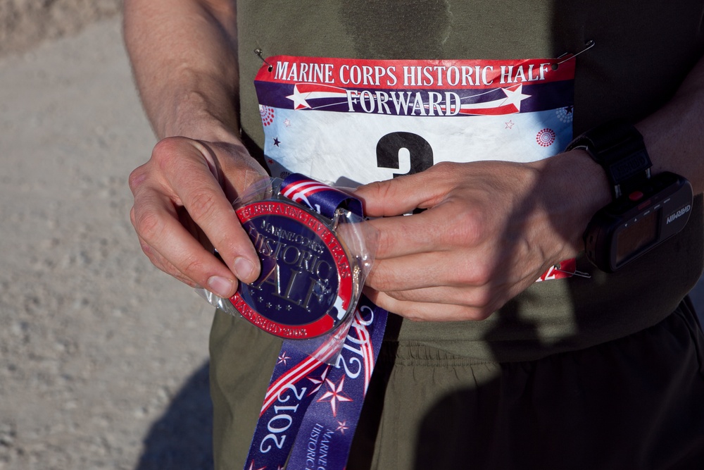 Deployed servicemembers run half marathon in Afghanistan