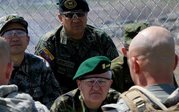 Cavalry live-fire exercise highlights active duty component to foreign attachés