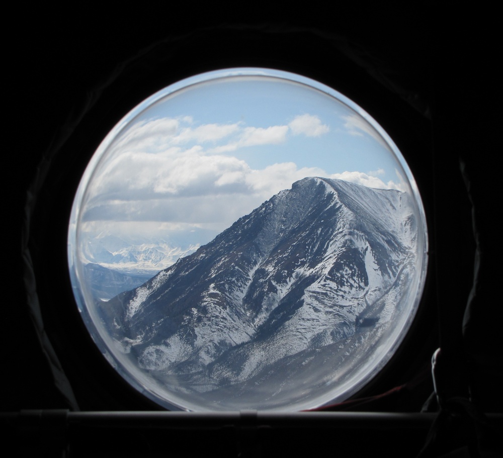 Chinook window frames mountain view