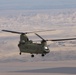 CH-47F flies over Badlands