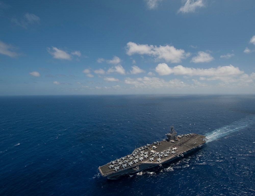 USS Carl Vinson action