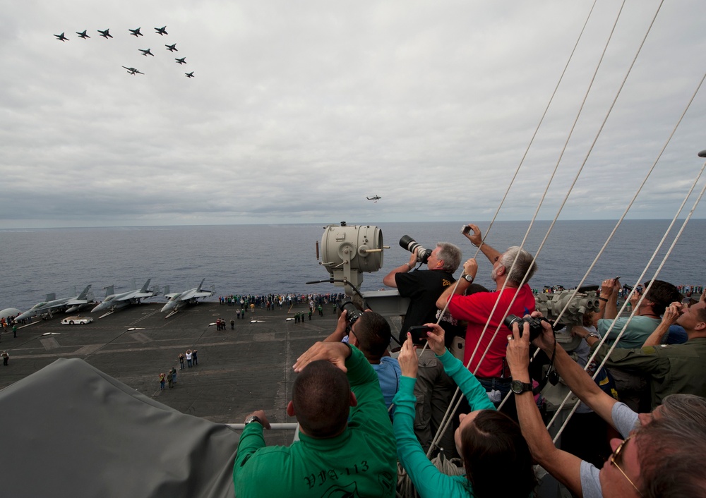 USS Carl Vinson action