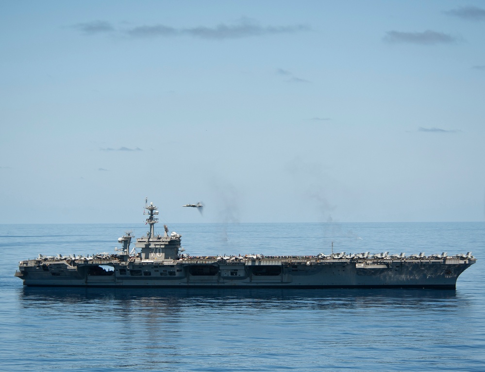 USS Carl Vinson action