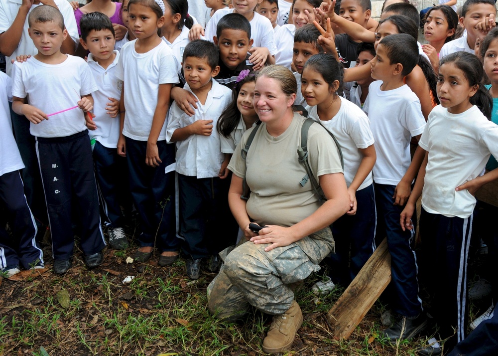 Beyond the Horizon soldiers work in Naco, Honduras