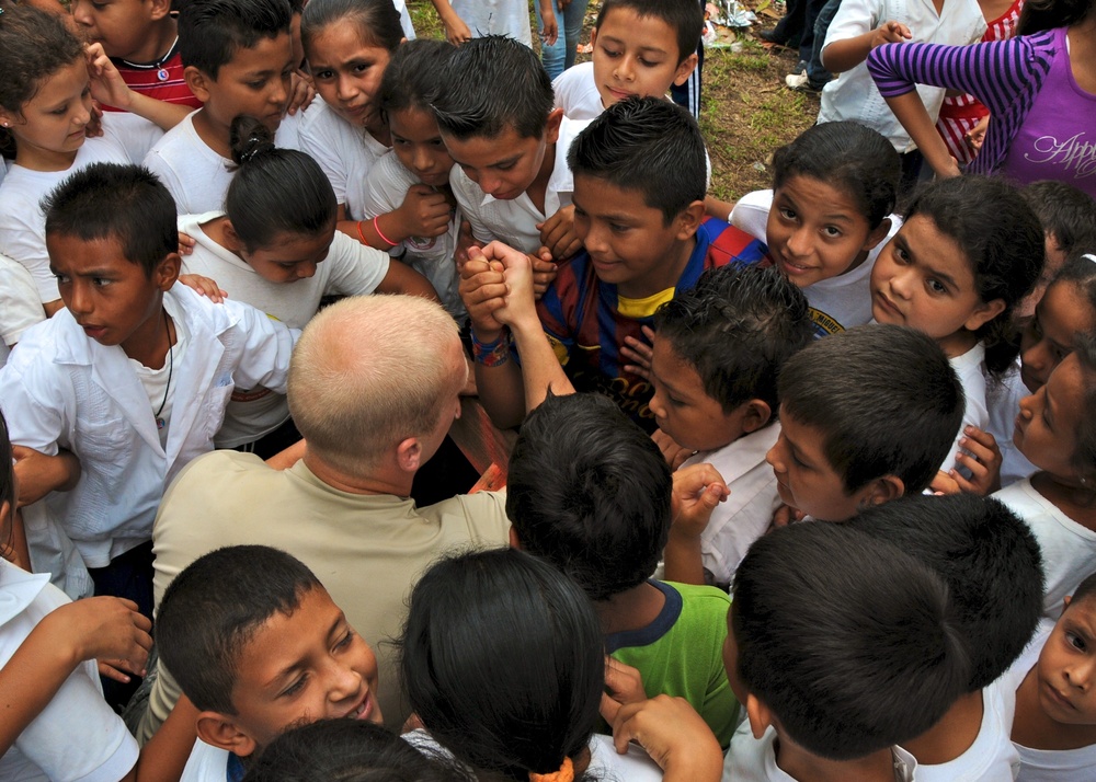 Beyond the Horizon soldiers work in Naco, Honduras